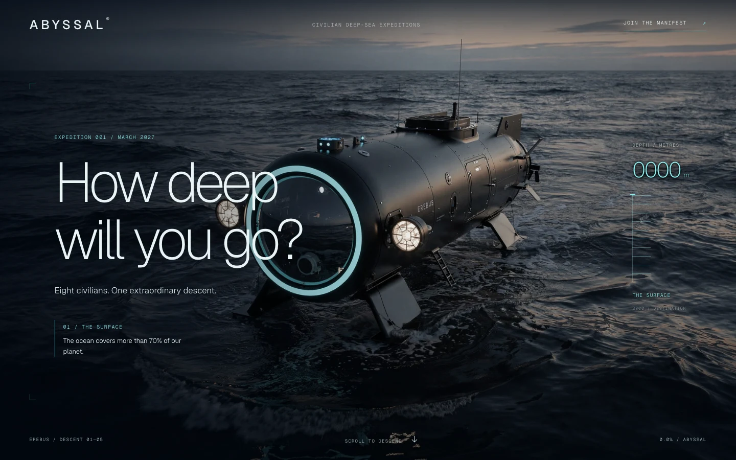 ABYSSAL website preview