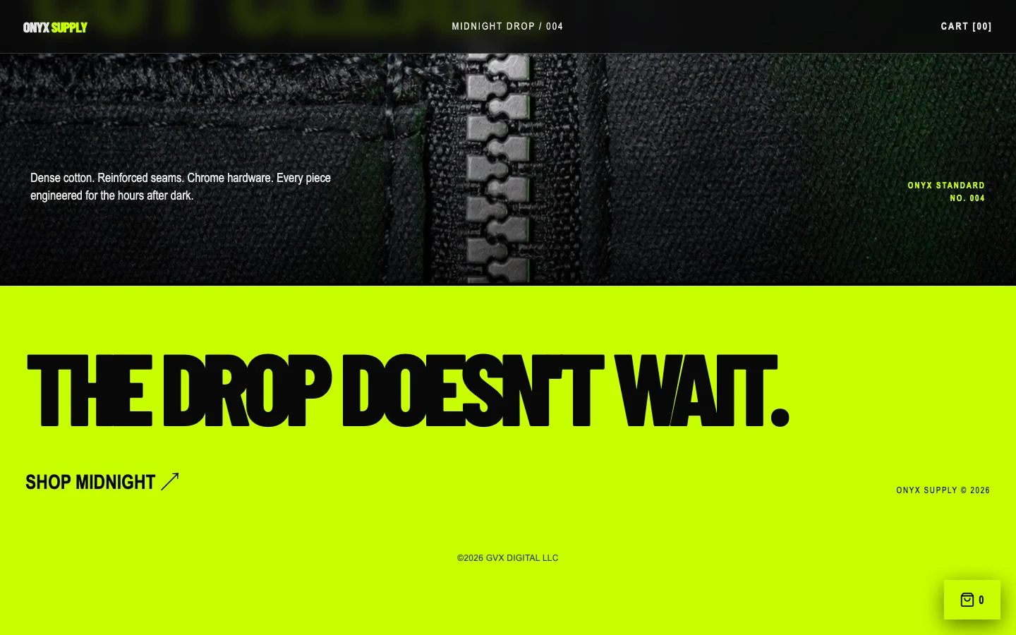 ONYX SUPPLY — section detail