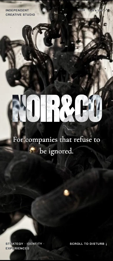 NOIR&CO on mobile